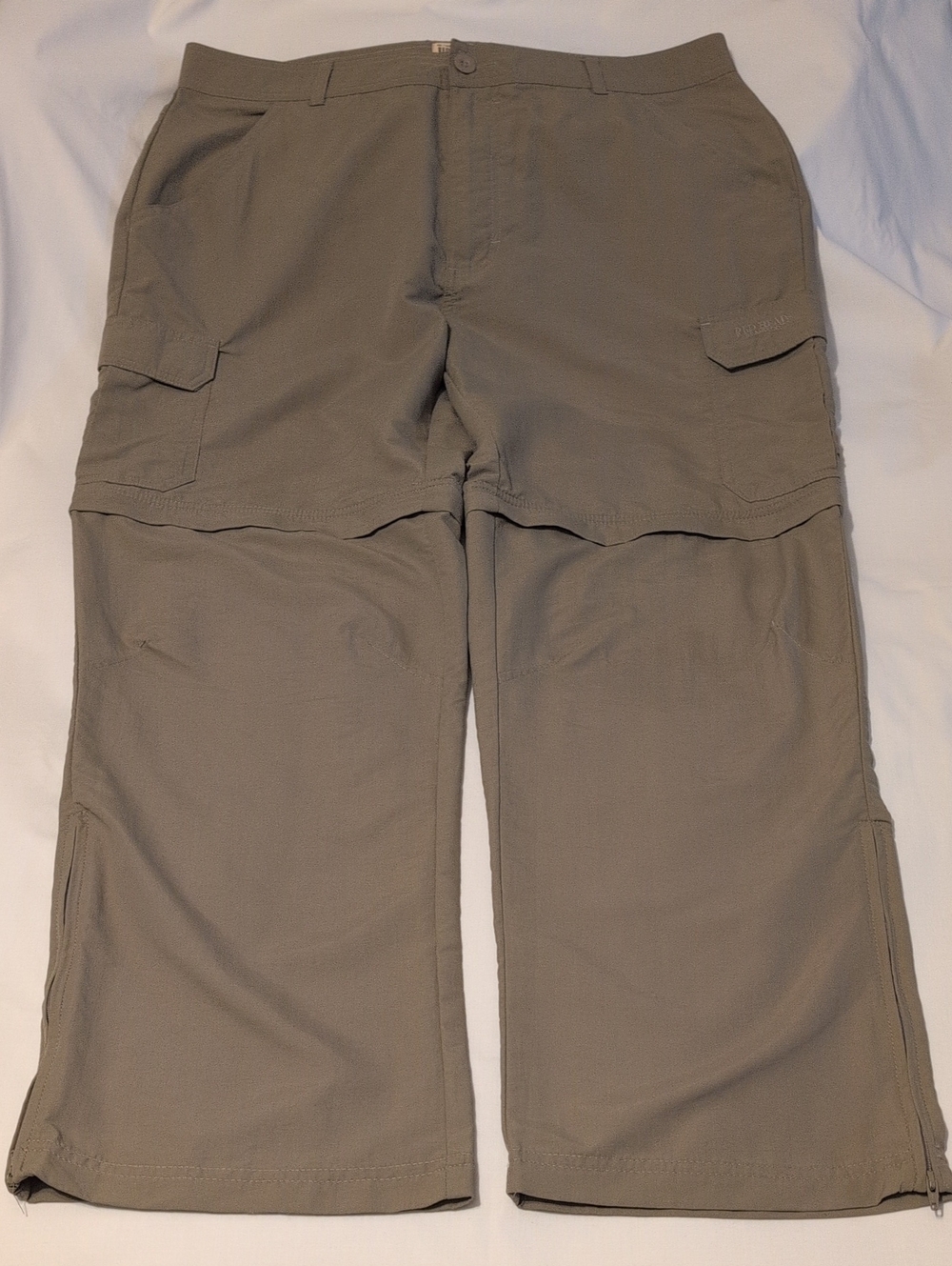 Red Head Men's Convertible Zip-off Cargo Pants/Shorts in Stone Tan 38"Wx30"L